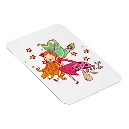 Garten-Fee auf Pilz Magnet (Rechte Seite)