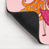 Garten-Fee auf Pilz Mousepad (Ecke)