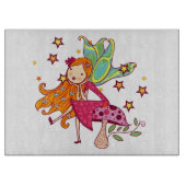 Garten-Fee auf Pilz Schneidebrett (Vorderseite)