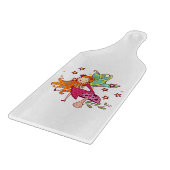 Garten-Fee auf Pilz Schneidebrett (Ecke)