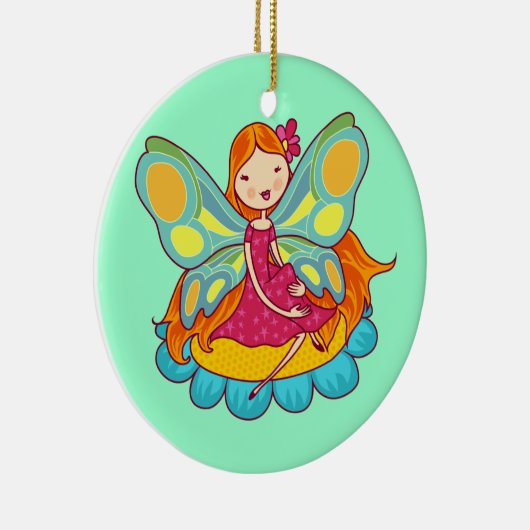 Garten-Fee Keramik Ornament (Rechts)