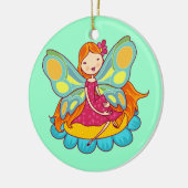 Garten-Fee Keramik Ornament (Links)