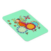 Garten-Fee mit Blumen Magnet (Rechte Seite)