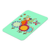 Garten-Fee mit Blumen Magnet (Linke Seite)