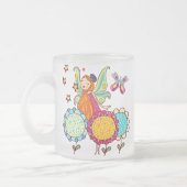 Garten-Fee mit Blumen Mattglastasse (Links)