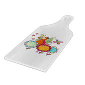 Garten-Fee mit Blumen Schneidebrett (Ecke)