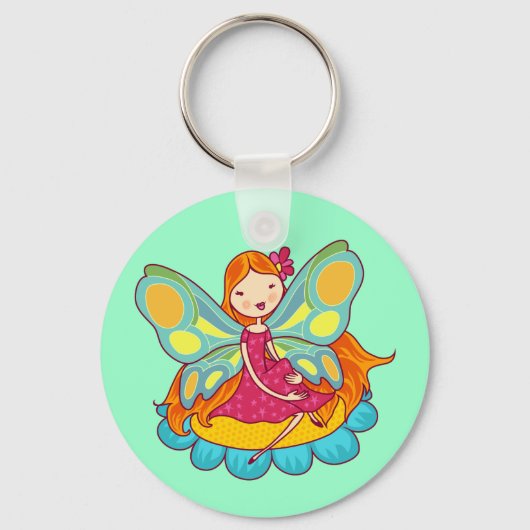 Garten-Fee Schlüsselanhänger (Vorderseite)