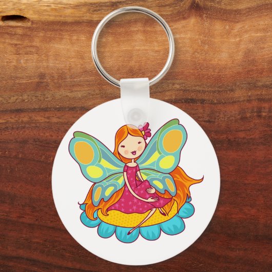 Garten-Fee Schlüsselanhänger (Vorderseite)