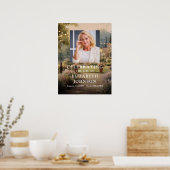 Garten-Feier-des-Lebens-Trauer-Willkommensschild Poster (Küche)