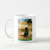 Garten - flach überzogener Retriever Kaffeetasse (Links)
