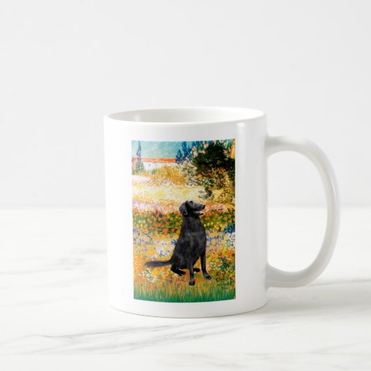 Garten - flach überzogener Retriever Kaffeetasse (Rechts)