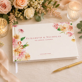 Garten Floral | Sommerhochzeit Gästebuch