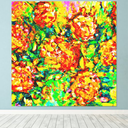 Garten Frische Pasta machen Leinwanddruck (Insitu (Holzboden))