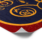 Garten für Gustav Jugendstil Abstrakt Poster (Ecke)