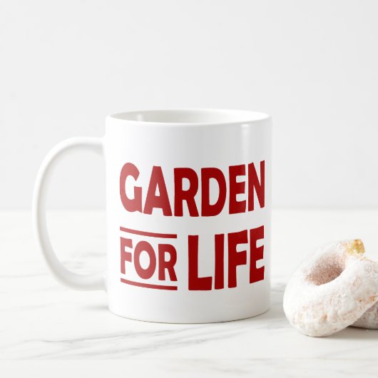 Garten fürs Leben Kaffeetasse (Mit Donut)
