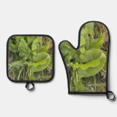 Garten Gartenanlage Gartenanlage Gartenanlage Gart Ofenhandschuh & Topflappen-Set (Vorderseite)