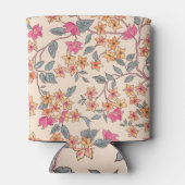 Garten Geblüht: florales nahtloses Muster Dosenkühler (Rückseite)