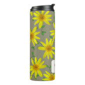 Garten-gelbe Wildblume botanisch irgendein Name Thermosbecher (Nach links gedreht)