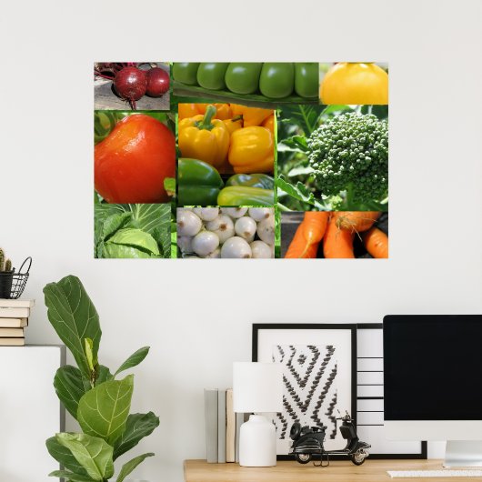 Garten Gemüsegarten Poster (Heimbüro)