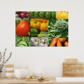 Garten Gemüsegarten Poster (Küche)