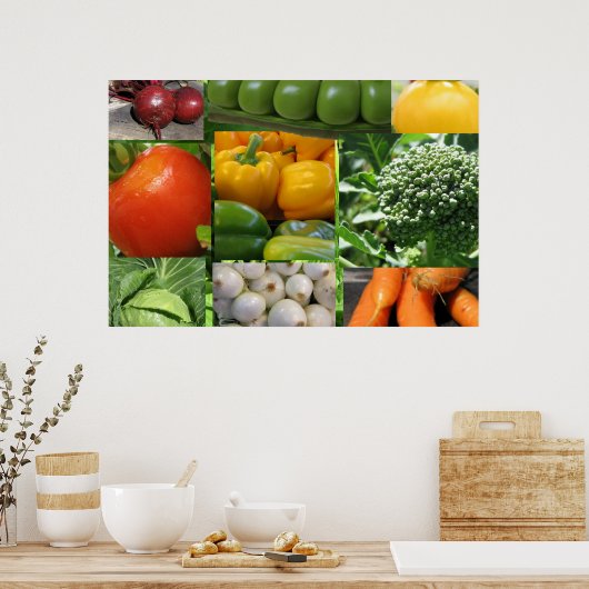 Garten Gemüsegarten Poster (Küche)