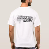 Garten Gesellschaft- Techno Logo T-Shirt (Rückseite)