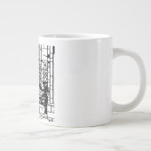 Garten Glasmalerei  Jumbo-Tasse (Rechts)