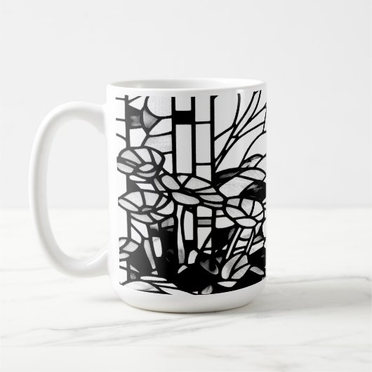 Garten Glasmalerei Kaffeetasse (Links)