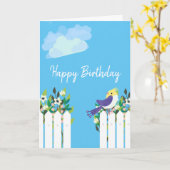 Garten glücklicher Geburtstag Karte (Gelbe Blume)