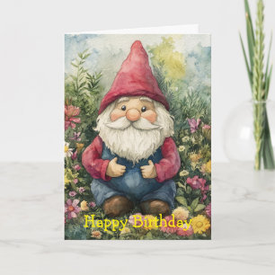 Garten-Gnom Geburtstag Karte