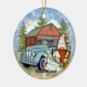 Garten-Gnom Keramik Ornament (Links)