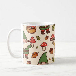 Garten-Gnom-Pilz-Tasse - Herbstliches gemütliches Kaffeetasse