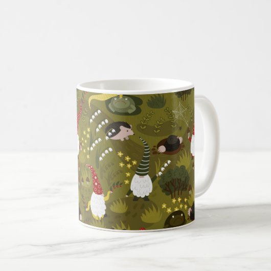 Garten Gnomes: Humorreiche Fauna. Kaffeetasse (VorderseiteRechts)