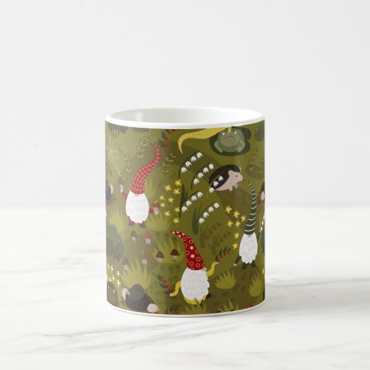 Garten Gnomes: Humorreiche Fauna. Kaffeetasse (Mittel)