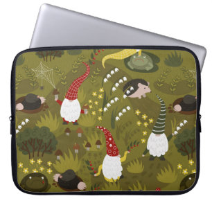 Garten Gnomes: Humorreiche Fauna. Laptopschutzhülle