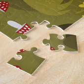 Garten Gnomes: Humorreiche Fauna. Puzzle (Seite)