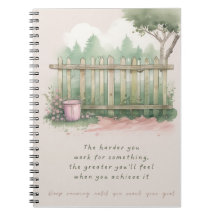 Garten Goals Spiral Foto Notebook