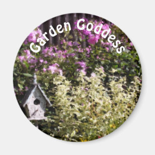 Garten-Göttin Blumengarten Cute Magnet