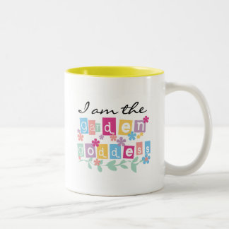 Garten-Göttin-T-Shirts und Geschenke Zweifarbige Tasse