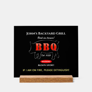 Garten Grillmeister Grillen BBQ Acrylschild