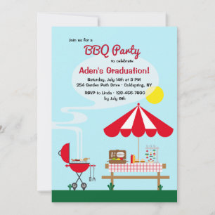 Garten-Grillparty-Einladung Einladung
