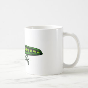 Garten-grüne Erbsenhülsen Kaffeetasse