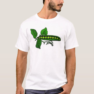 Garten-grüne Erbsenhülsen T-Shirt