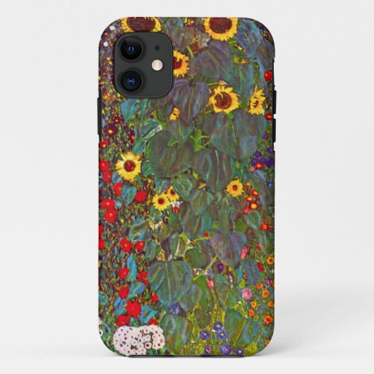 Garten Gustav Klimt mit Sonnenblumen iPhone 5 Fall Case-Mate iPhone Hülle (Rückseite)