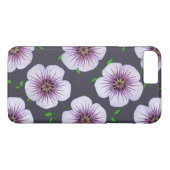 Garten-hellblaue Pelargonie-Blume auf irgendeiner Case-Mate iPhone Hülle (Rückseite (Horizontal))