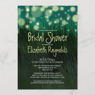 Garten-helle Brautparty-Einladungen Einladung