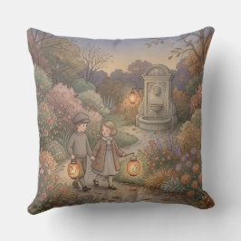 Garten Herbst Dämmerung Kissen
