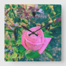 Garten Hier Rosa Rosen Schild