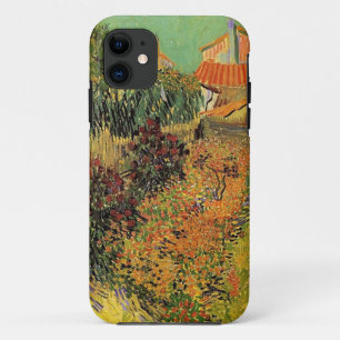 Garten hinter einem Haus. Vincent van Gogh. iPhone 11 Hülle