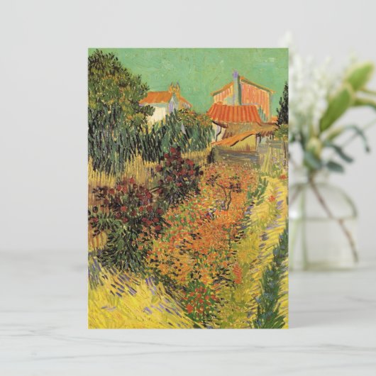 Garten Hinter einem Haus von Vincent van Gogh (Stehend Vorderseite)